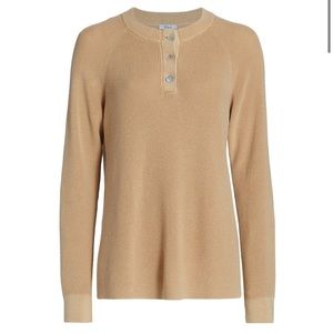 RAILS PIPER CASHMERE COTTON BLEND HENLEY SWEATER SIZE SMALL